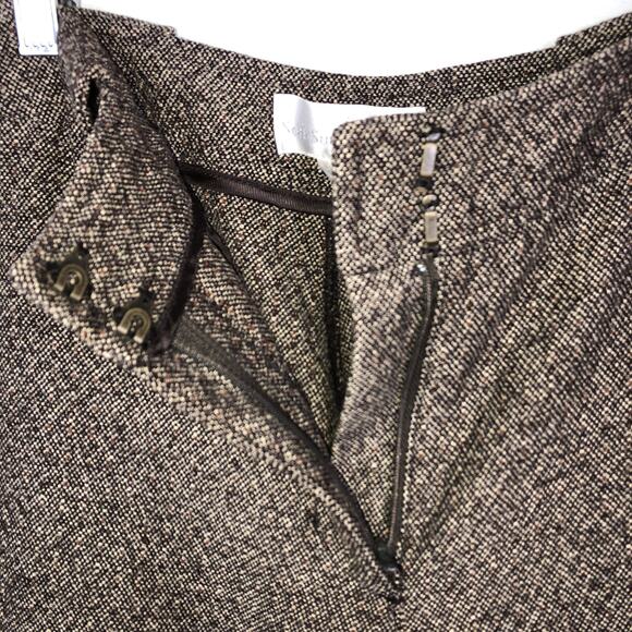 Soft Surroundings Tweed Wide Leg Trouser Pants Size 4 Textured Brown & Black - Picture 5 of 5